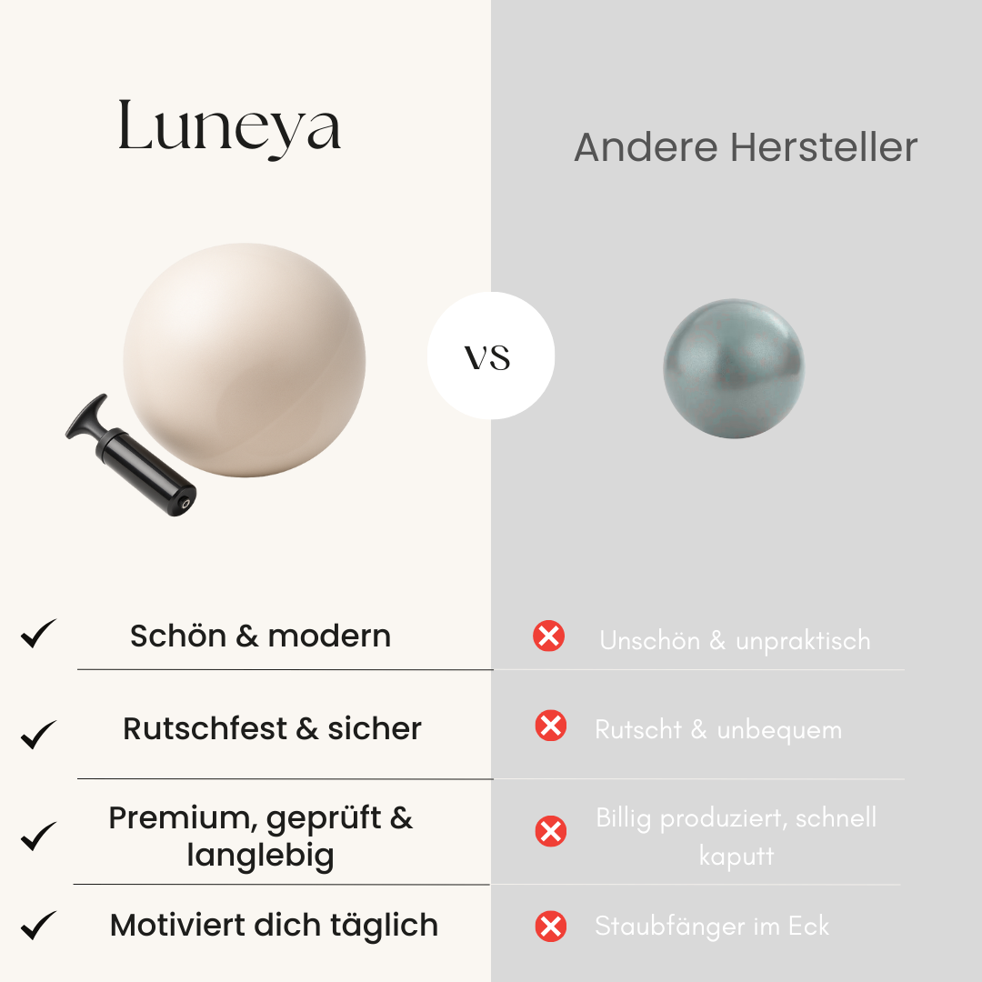 LUNEYA Pilates-Ball „Core Glow“